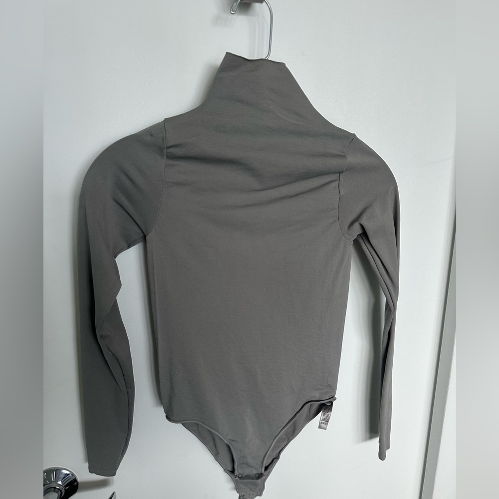 COPY - Grey skims mock neck bodysuit